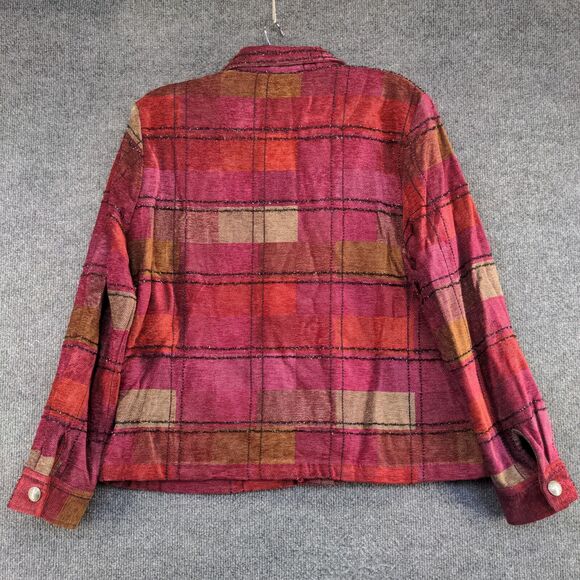 Christopher & Banks Women's Button Up Jacket Multicolor XL Long Sleeve - Picture 5 of 13